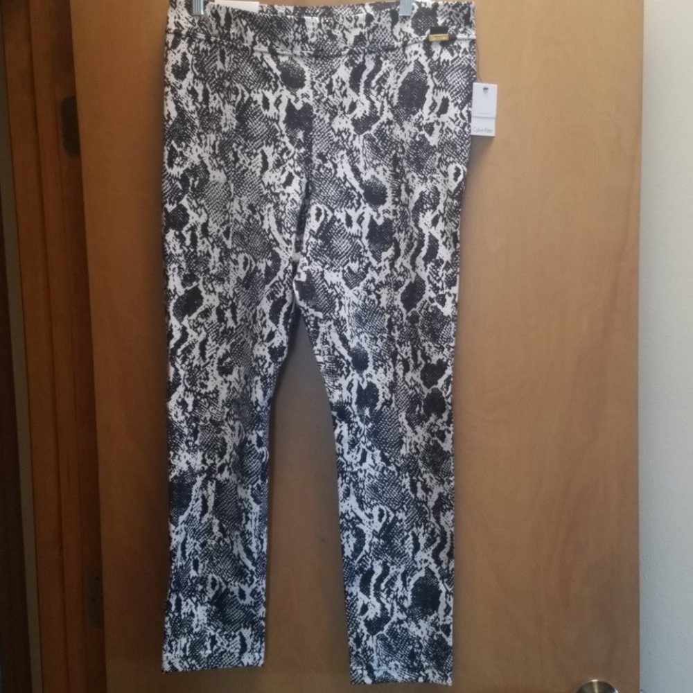 Ck stretch snakeskin pant